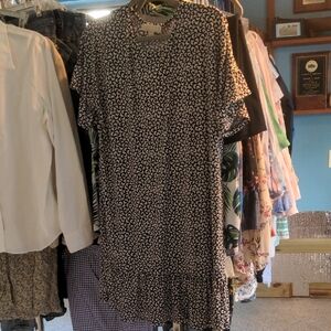 Michael Kors. Black and White Patterned Dress